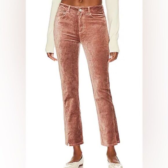 Paige Women’s size 25 Warm Suede Velvet High Waist Ankle Stretch Pants - Picture 15 of 15